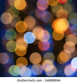 circular lights bokeh background