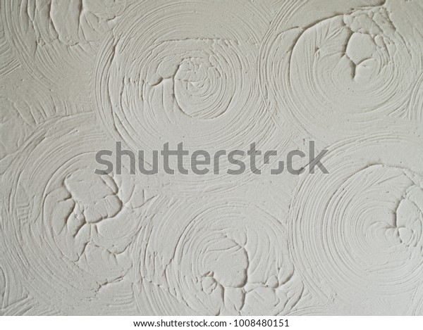 Circular Pattern Textured Ceiling Decor Commonly Stock Photo Edit