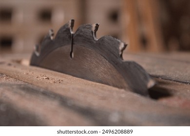 Circular saw blade, circular saw for cutting wood or boards - Powered by Shutterstock