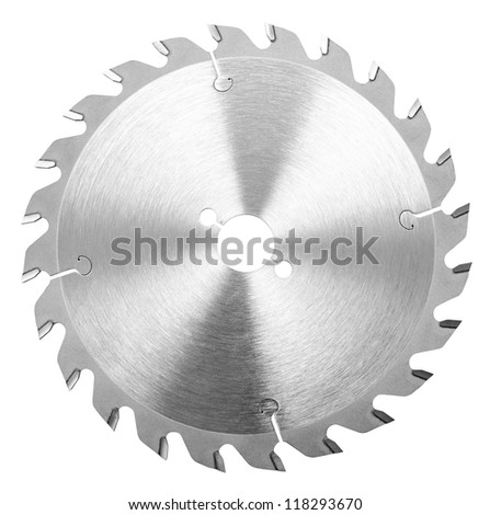 a circular saw blade, isolated, clipping path