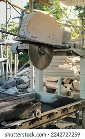 Circular saw for cutting the stone. Cutting machine. - Shutterstock ID 2242727259