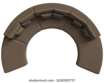 Circular sectional sofa with comfortable seating