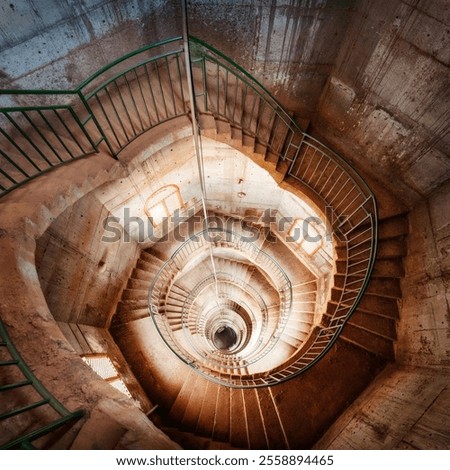 Circular Staircase in an Old Tower