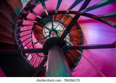 Circular Stairs inside a Lighthouse