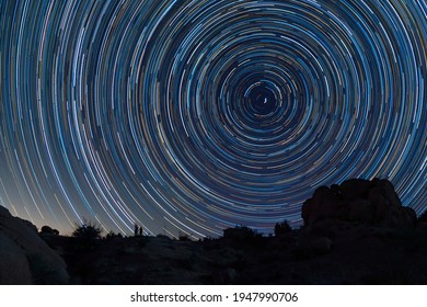 Circular Star trails around North Star