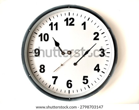 Circular wall clock with broken mechanics. Representing time management failure concept