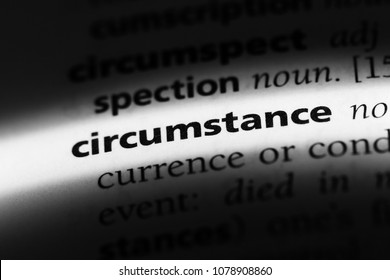circumstance word in a dictionary. circumstance concept - Shutterstock ID 1078908860