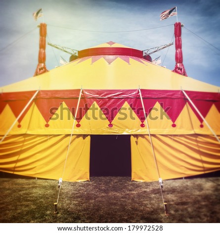 Circus Tent.  Instagram effect