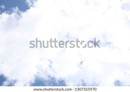 Cirrocumulus, beautiful blue sky and white clouds. Has space to enter text. 