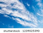 Cirrostratus cloouds on blue sky background