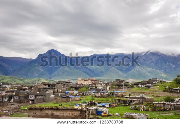 Cities Villages Wonderful Nature On High Stock Photo Edit Now