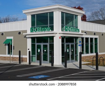 
Citizens Bank Branch, Burlington Massachusetts USA, November 25 2021