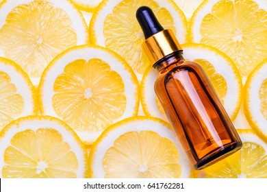 Citrus essential oil, vitamin c anti aging serum, beauty care or aroma therapy. - Shutterstock ID 641762281