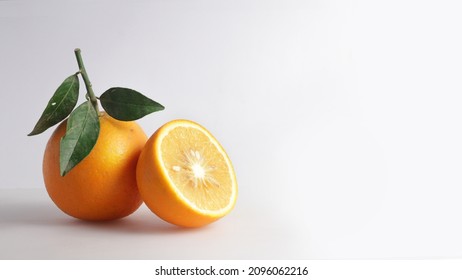 Citrus limetta Organic sweet lime, Citrus fruit sweet limetta ,mosambi (Citrus limetta) or sweet lemon, isolated over white background with space for text