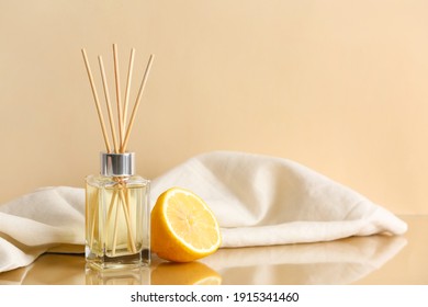 Citrus Reed Diffuser On Table