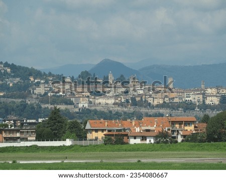 Citta alta translation Upper town in Bergamo, Italy Foto d'archivio © 
