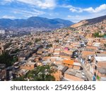 City aerial view from the Metrocable in Medellin, Colombia