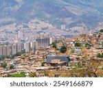 City aerial view from the Metrocable in Medellin, Colombia