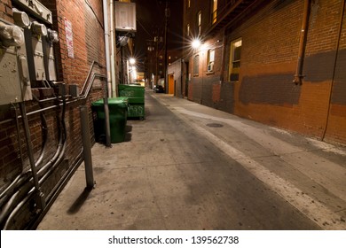 City Alley At Night