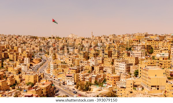 City Amman Capital Jordan Stock Photo (Edit