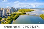 City of Aracaju in the State of Sergipe in Brazil Seen from above with a Drone - Cidade de Aracaju no Estado de Sergipe no Brasil Visto de cima com Drone