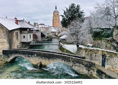 The City Of Arbois In Franche Comte In France