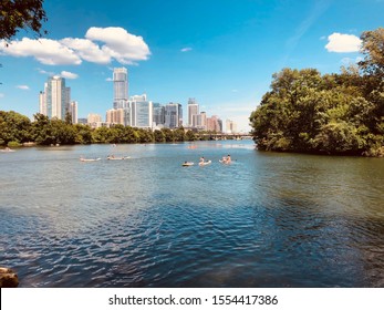 City Of Austin View From Ladybird Lake