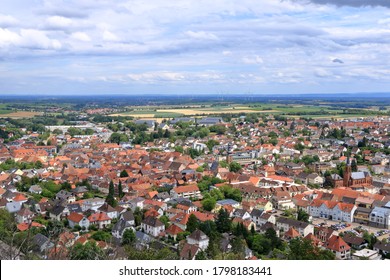 City Bad Bergzabern In Rhineland Palatinate From Above