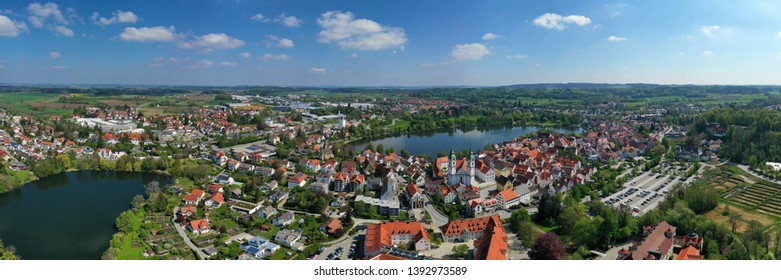 The city of Bad Waldsee from above