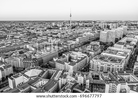 Similar – Image, Stock Photo One almost flew over the TV tower.