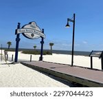 City of Biloxi Mississippi beach area Boardwalk