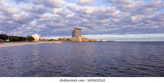 The city of Biloxi on the Mississippi Gulf Coast in February 2020