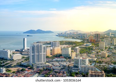 City Bird Eye View From Penang Komtar The Top