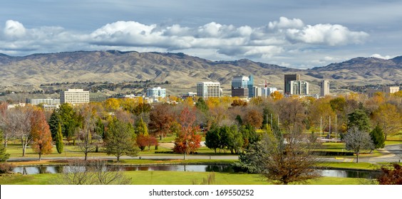 City of Boise and PArk in the fall