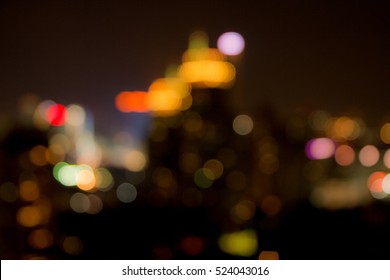 CIty Bokeh In Night 