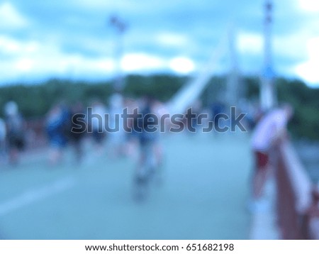 city bridge blurred kiev