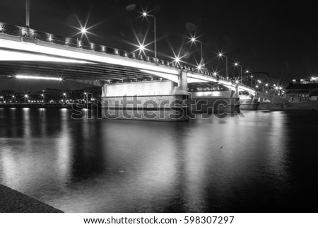 Similar – Brücke im Mondschein Licht