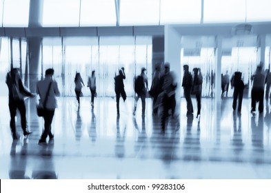 City Business People Abstract Background Blur Motion