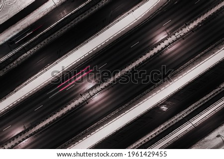 City busy traffic overpass screen