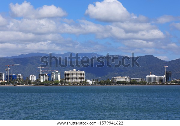 City of of\
Cairns with Esplanade in the year\
2018