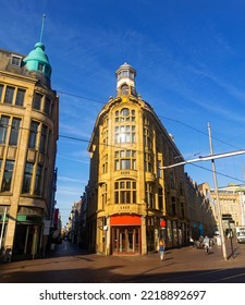 City Center Of The Hague, View Of Buildings Along Hofweg Street.