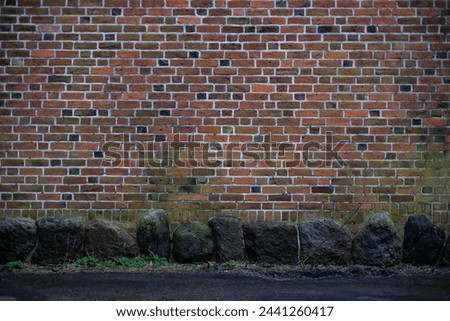 City church cemetery facade bricks