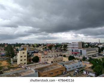 City and the clouds