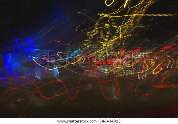 The
city colors of light dancing abstract
background.