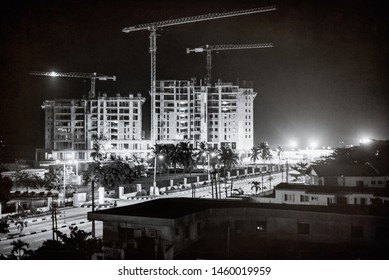 City Construction Night View, Lagos Nigeria