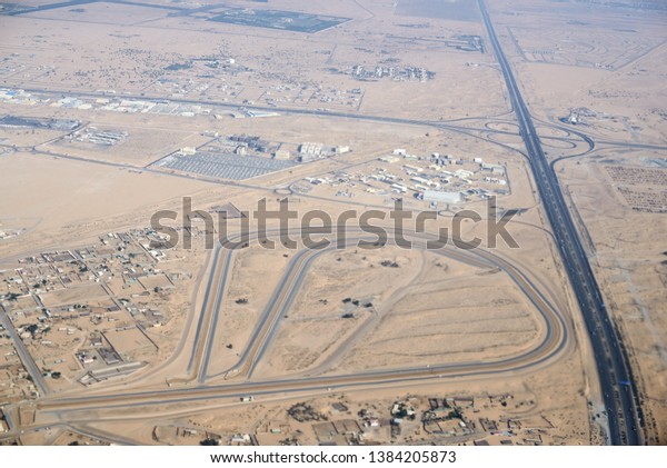 city in the desert, top\
view