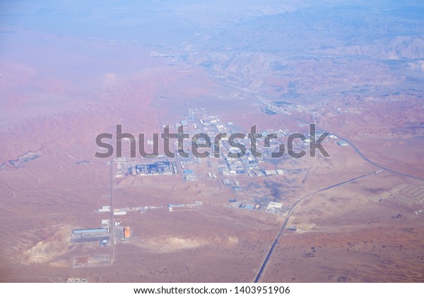 city in the desert, top\
view