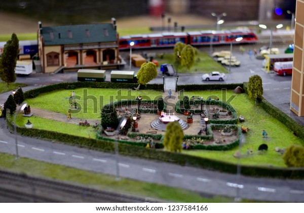 urban community diorama