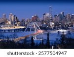 City of Edmonton, Alberta, Canada in blue hour