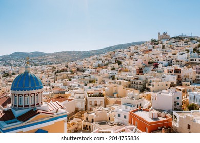 City Of Ermoupolis, Syros, Cyclades, Greece